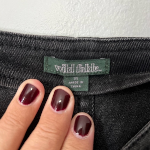 Wild Fable Black Denim Overalls Dress - Picture 5 of 5